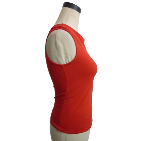 NWT Madewell Scoopneck Cap-Sleeve Tee in Red XS Shirt Top - Picture 2 of 6